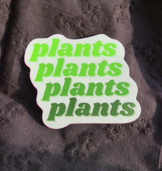 Retro Plants Sticker