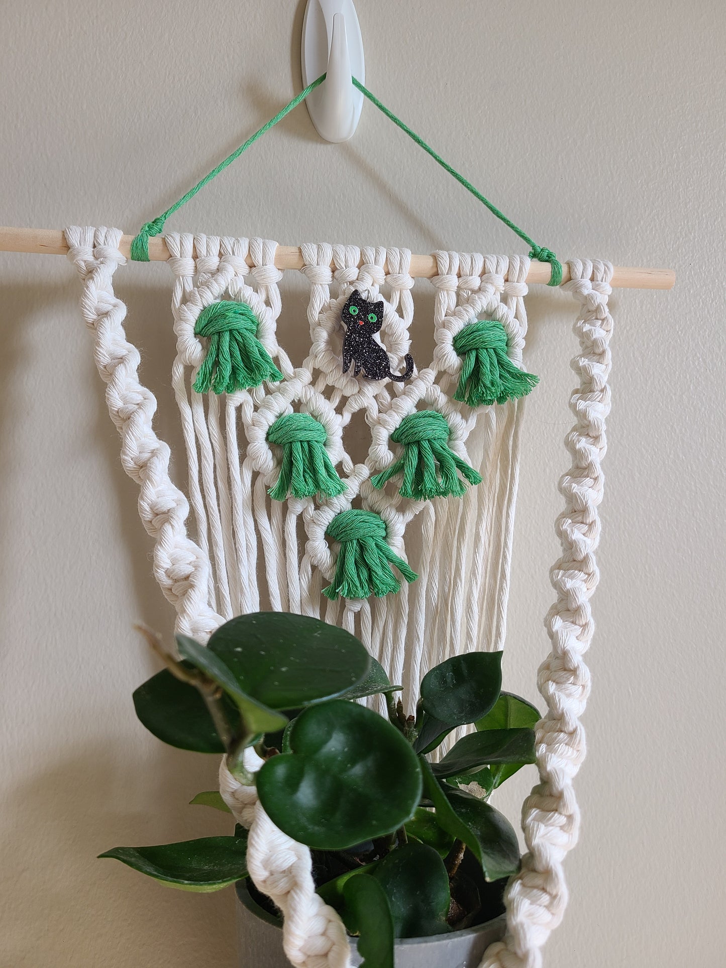 Black Cat Plant Hanger