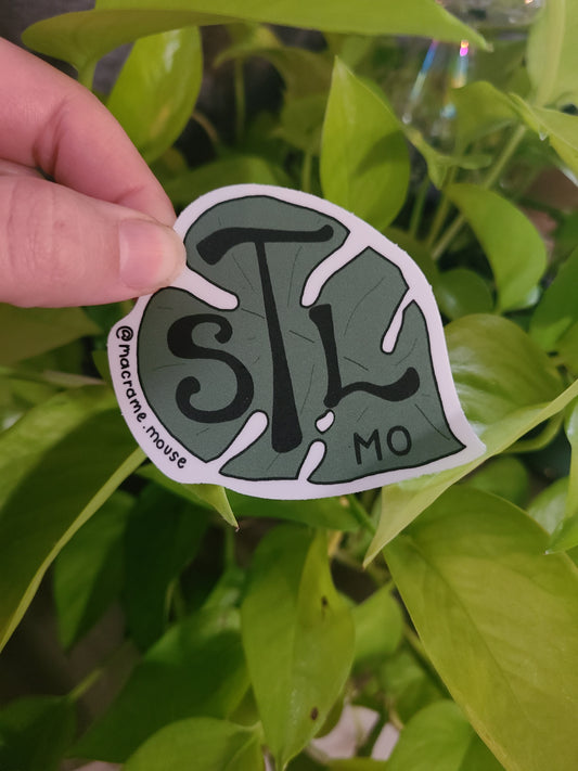 STL Monstera Sticker