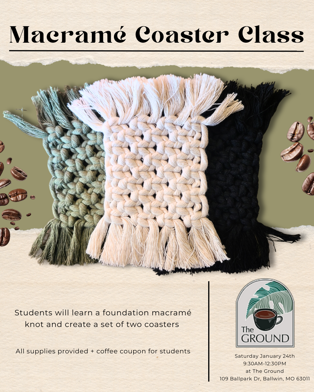 Macramé Class at The Ground