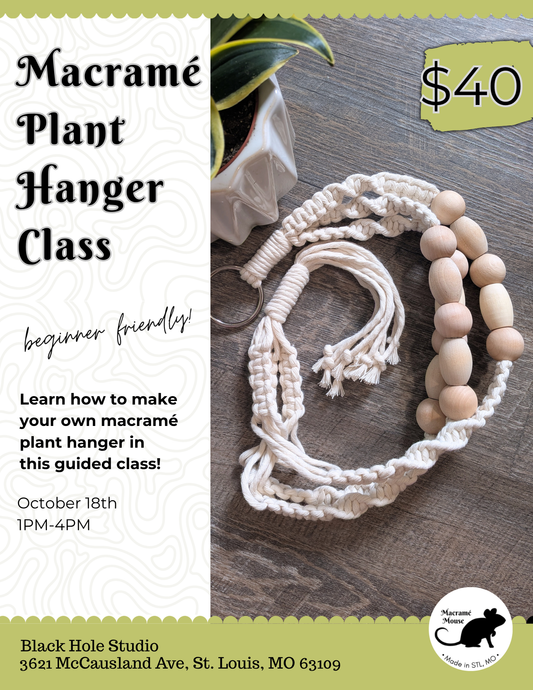 Macramé Class at Black Hole Studio